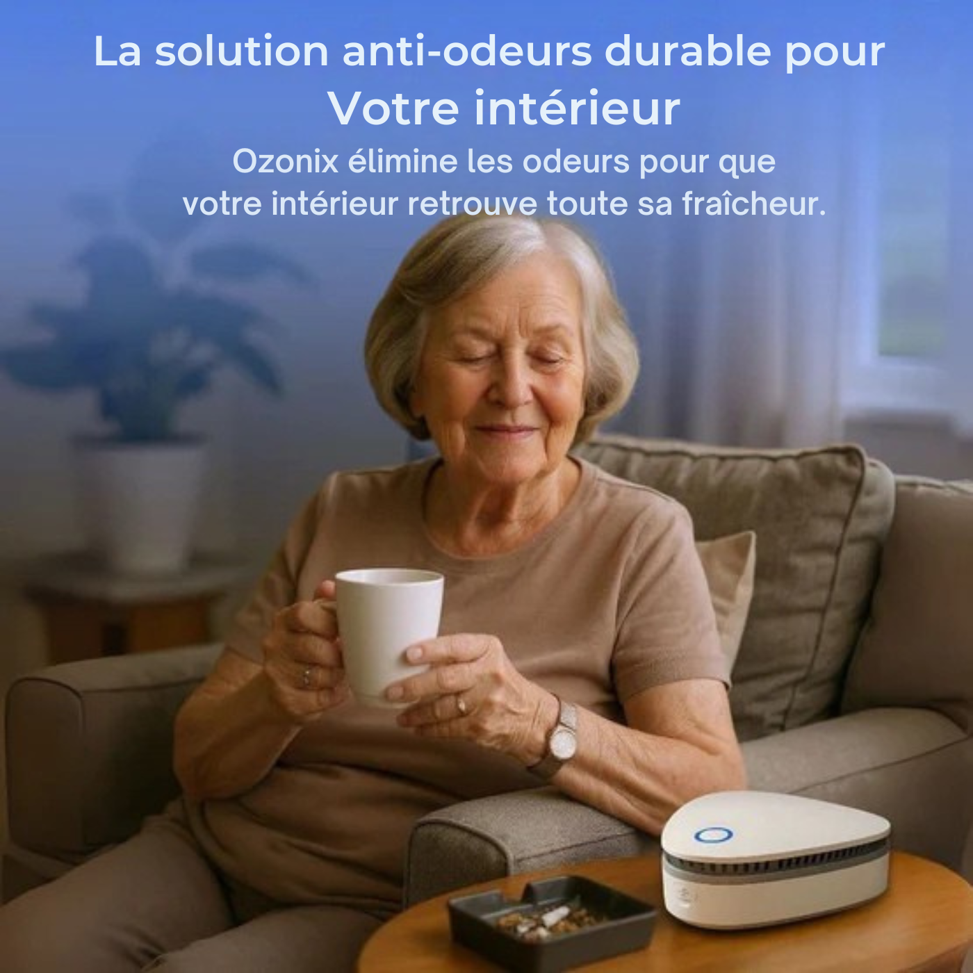 Ozonix - Éliminez la fumée, les odeurs d'animaux et celles de cuisine